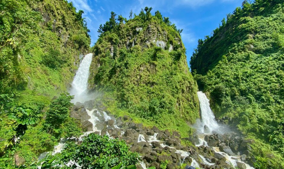 Trafalgar Falls, Roseau Valley, Saint George Parish, Dominica